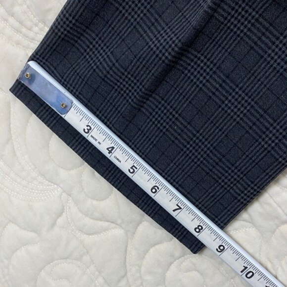 Hilary Radley Dress Pmats Dark Gray Plaid Size 14 - Picture 10 of 10